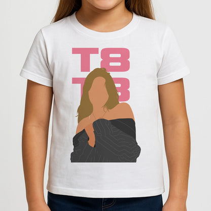 T8 Pink  Girls T-Shirt