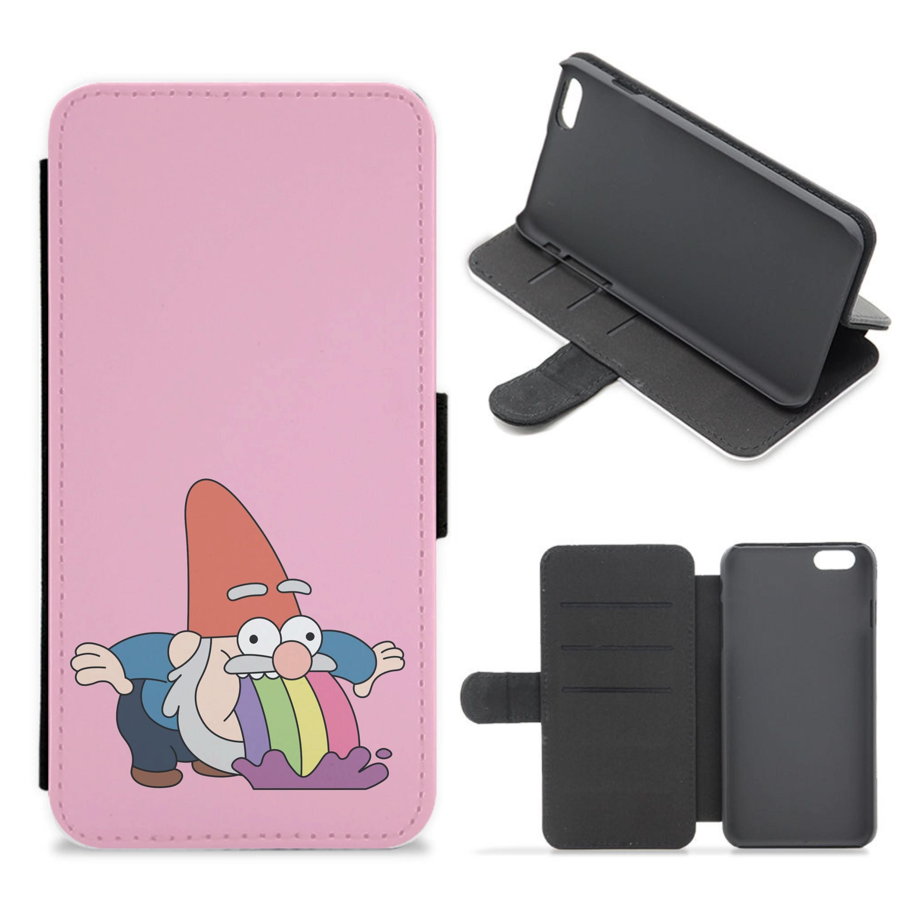 Garden Gnome Rainbow Flip / Wallet Phone Case