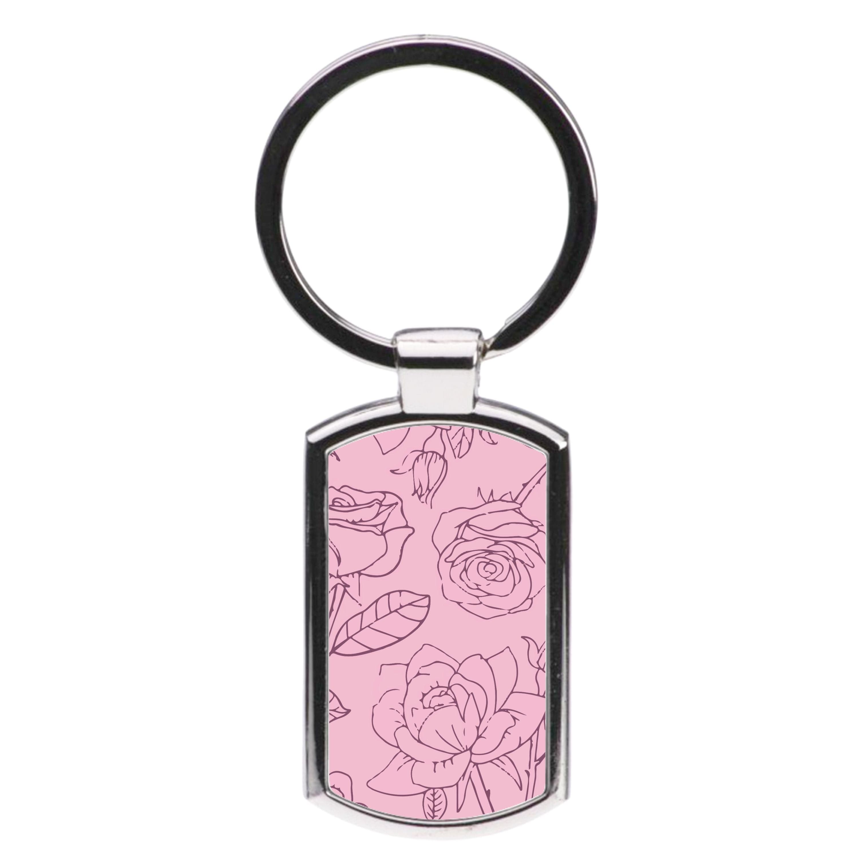 Roses - Foliage Luxury Keyring