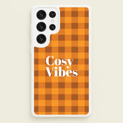 Checkered Cosy Vibes Galaxy S22 Ultra Case