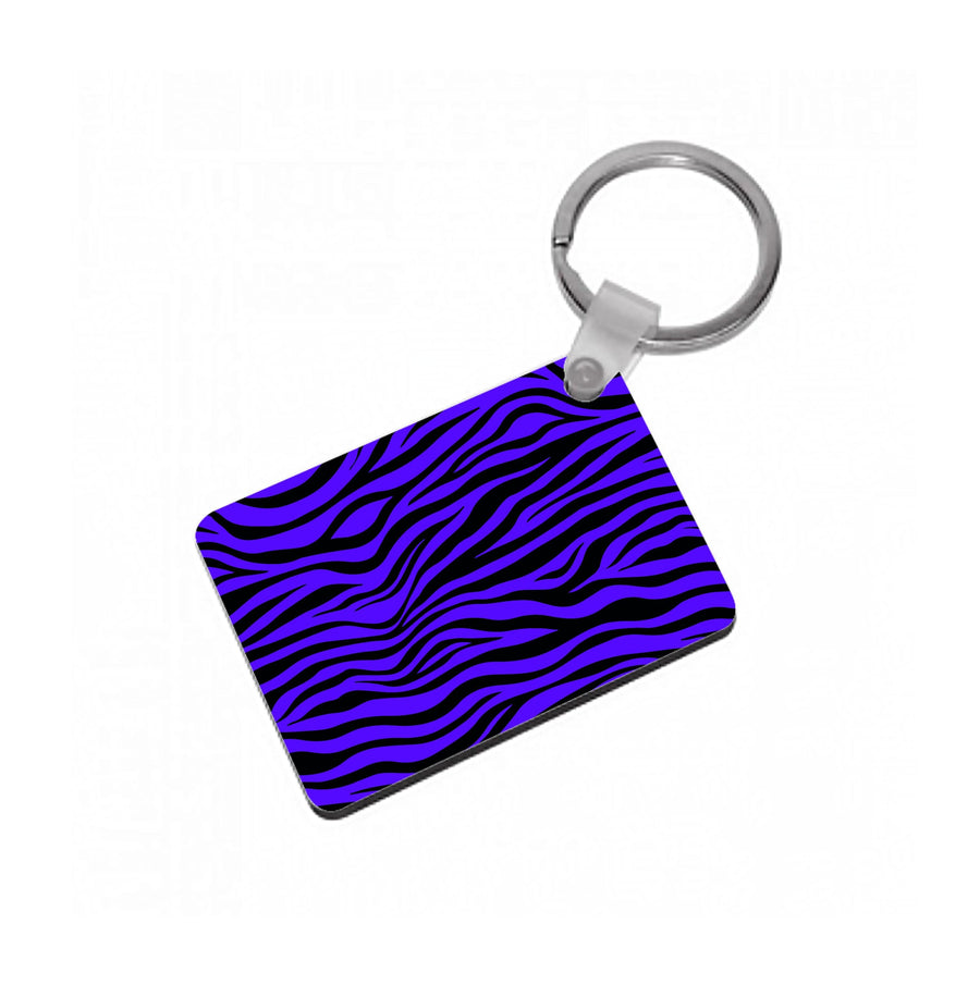 Purple Zebra - Animal Patterns Keyring
