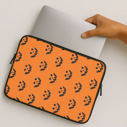 Carved Pumpkin Face Pattern MacBook Cover