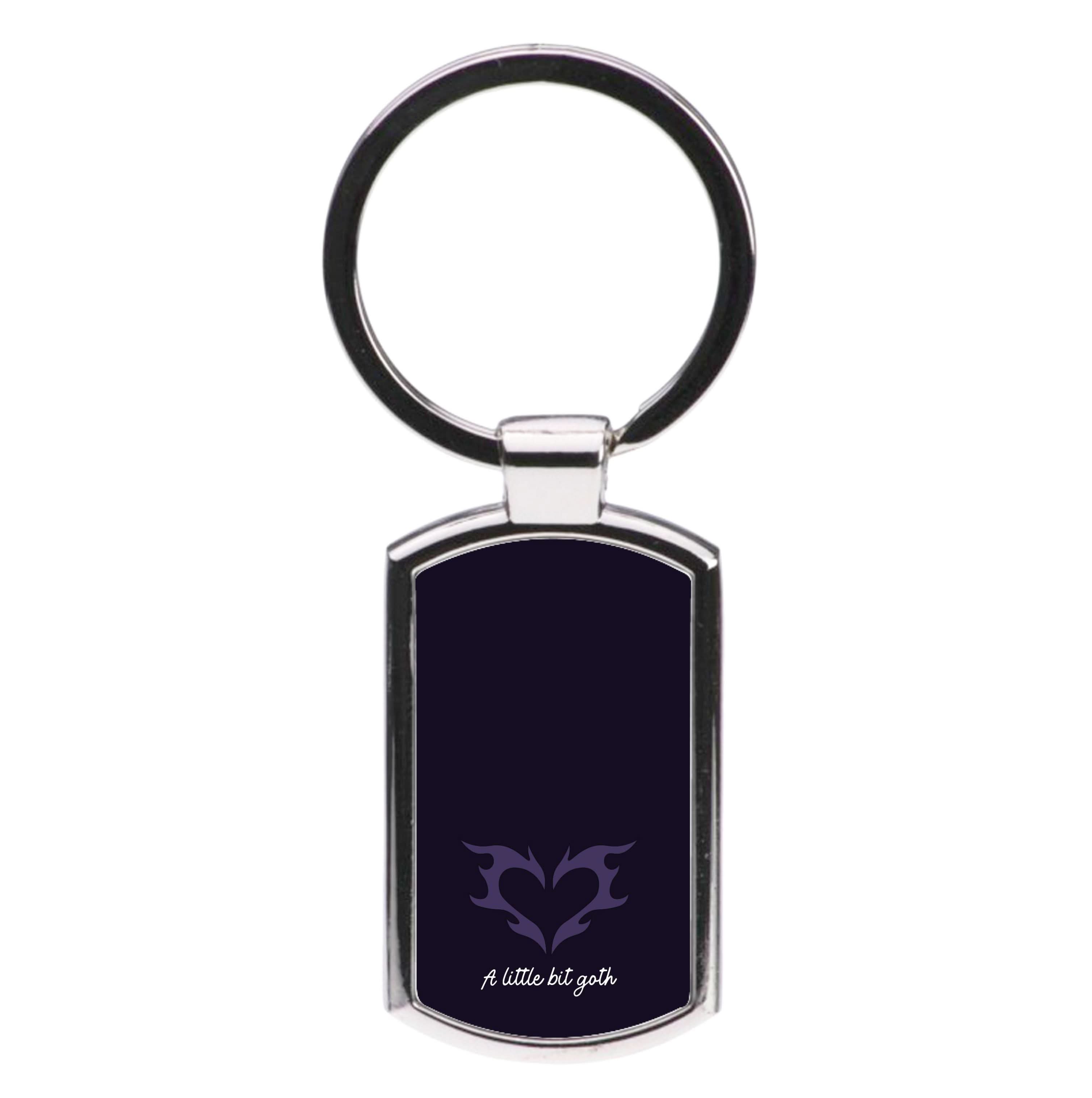A Little Bit Goth Purple Luxury Keyring