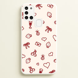 Valentines Doodles Galaxy A21s Case