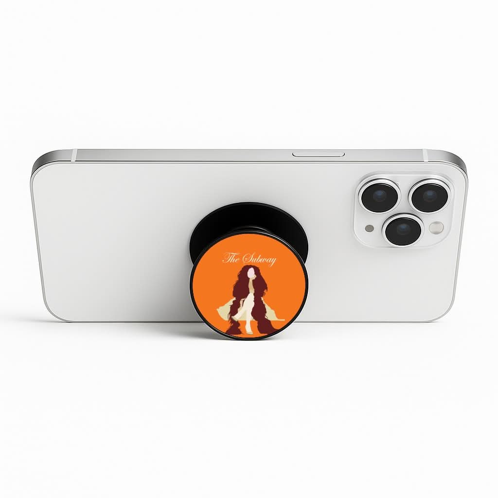 Subway Orange Phone Stand
