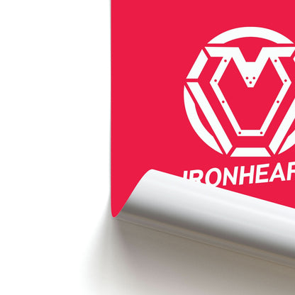 Metal Heart Symbol Poster
