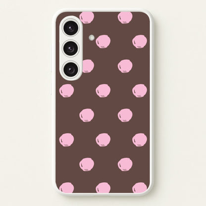 Chocolate & Strawberry Buttons Galaxy S25 Case