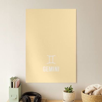 Gemini Pastel Zodiac Poster