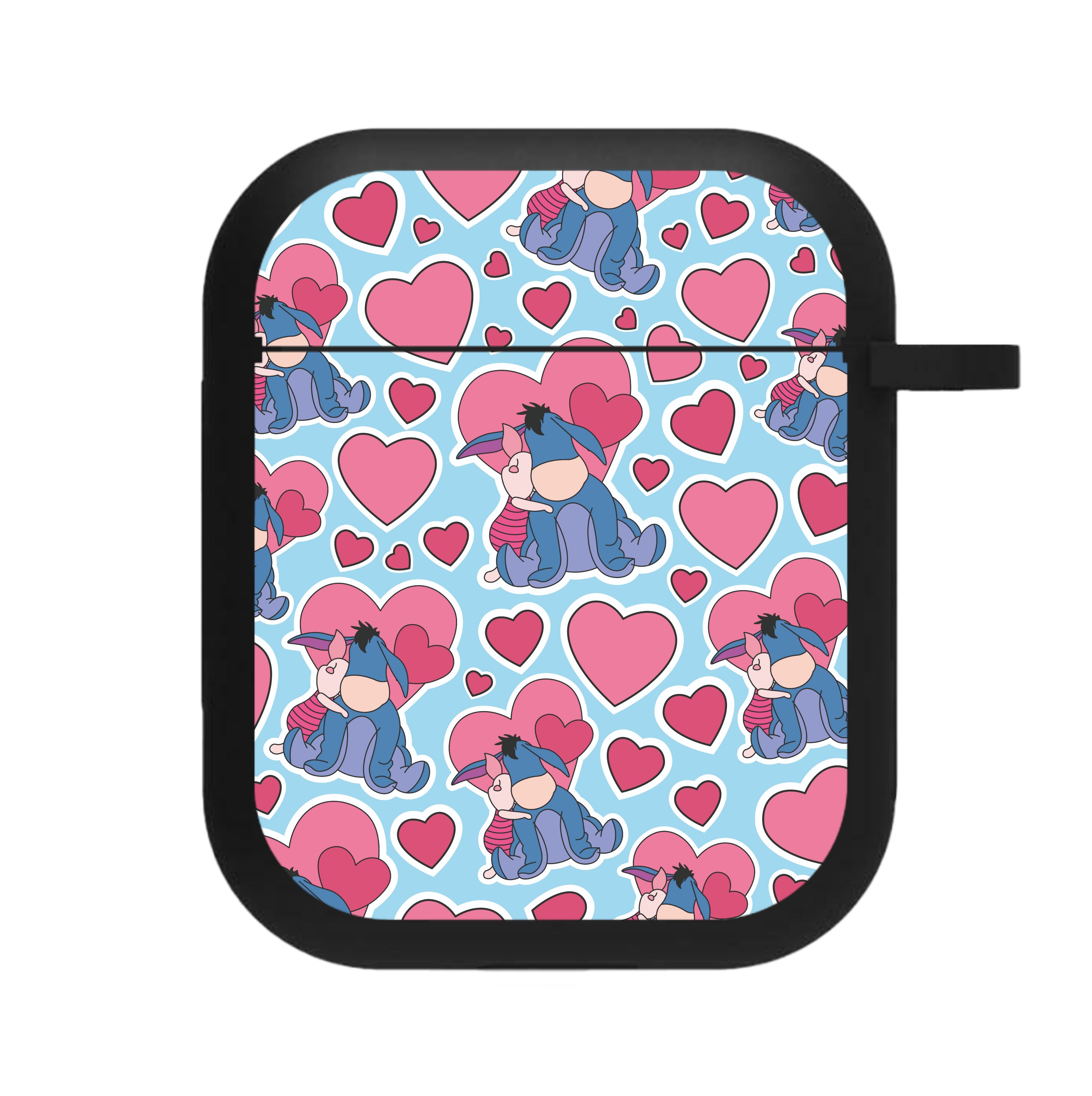 Donkey and Pig Pattern Valentine's AirPods Case