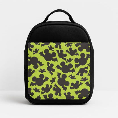 Mouse Bats Pattern Insulated Lunch Bag