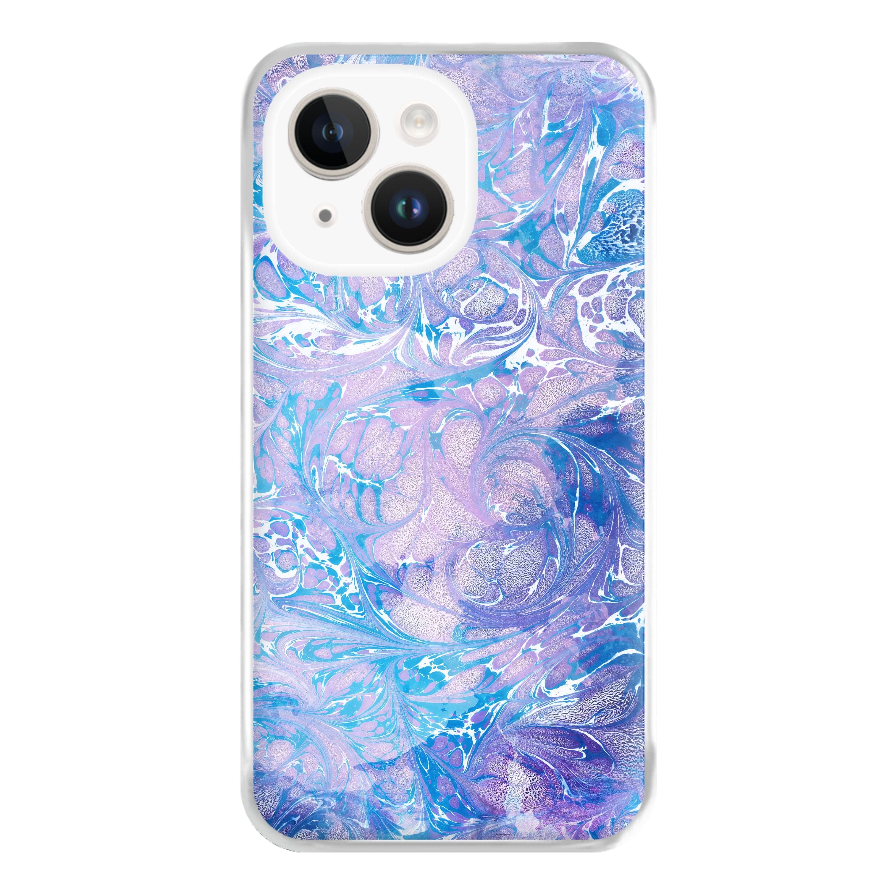 Sea Blue Swirly Marble Phone Case