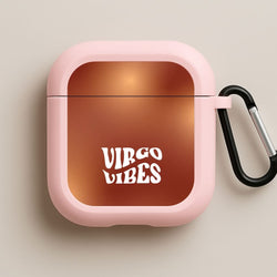 Virgo Vibes Gradient Zodiac Pink AirPods Case
