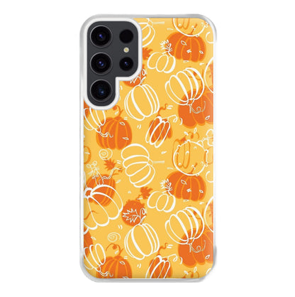 Drawn Pumpkin Pattern Phone Case