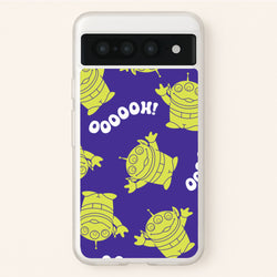 Toy Aliens Silhouette Pattern Google Pixel 7 Pro Case