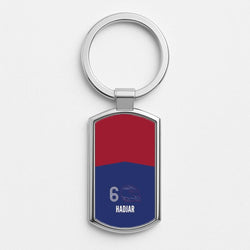 Hadjar Helmet 2026 Silver Metal Keyring