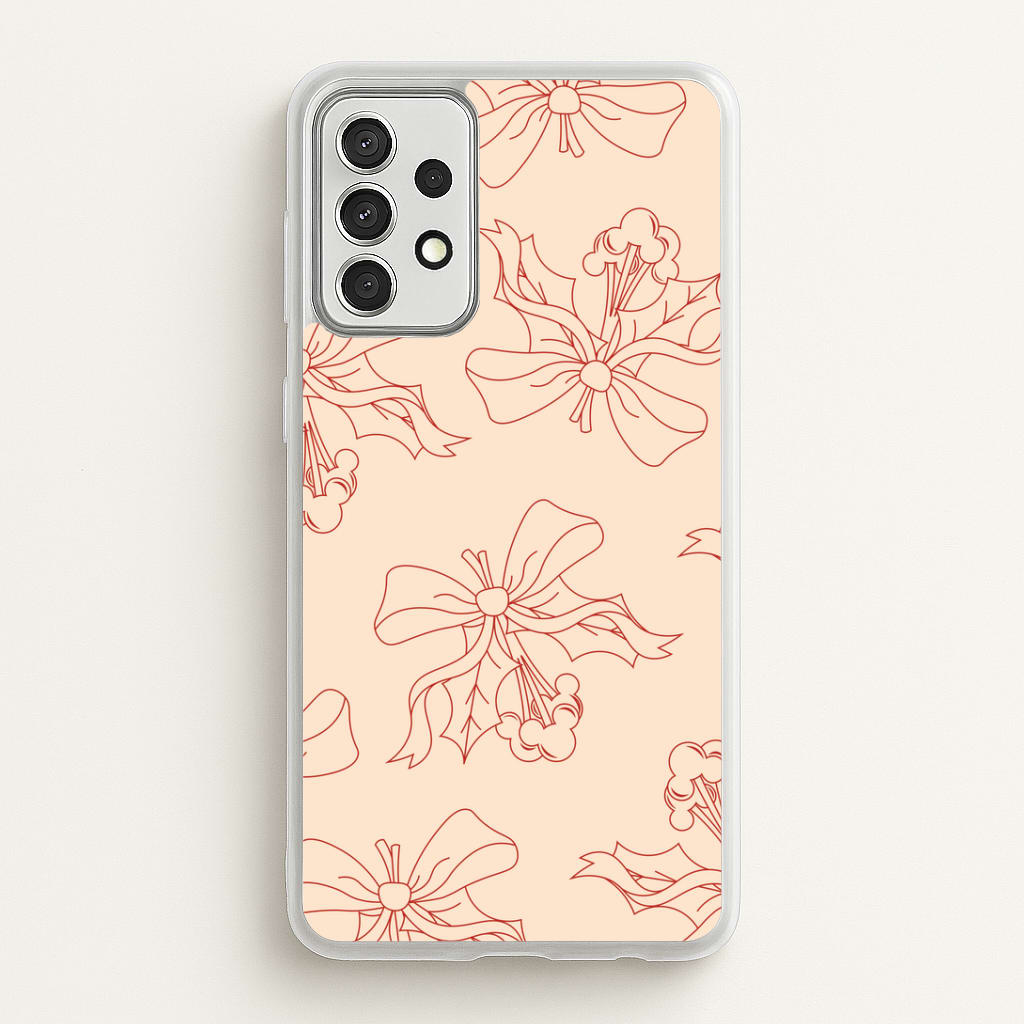 Cartoon Mouse Holly Pattern Galaxy A52 / A52s Case