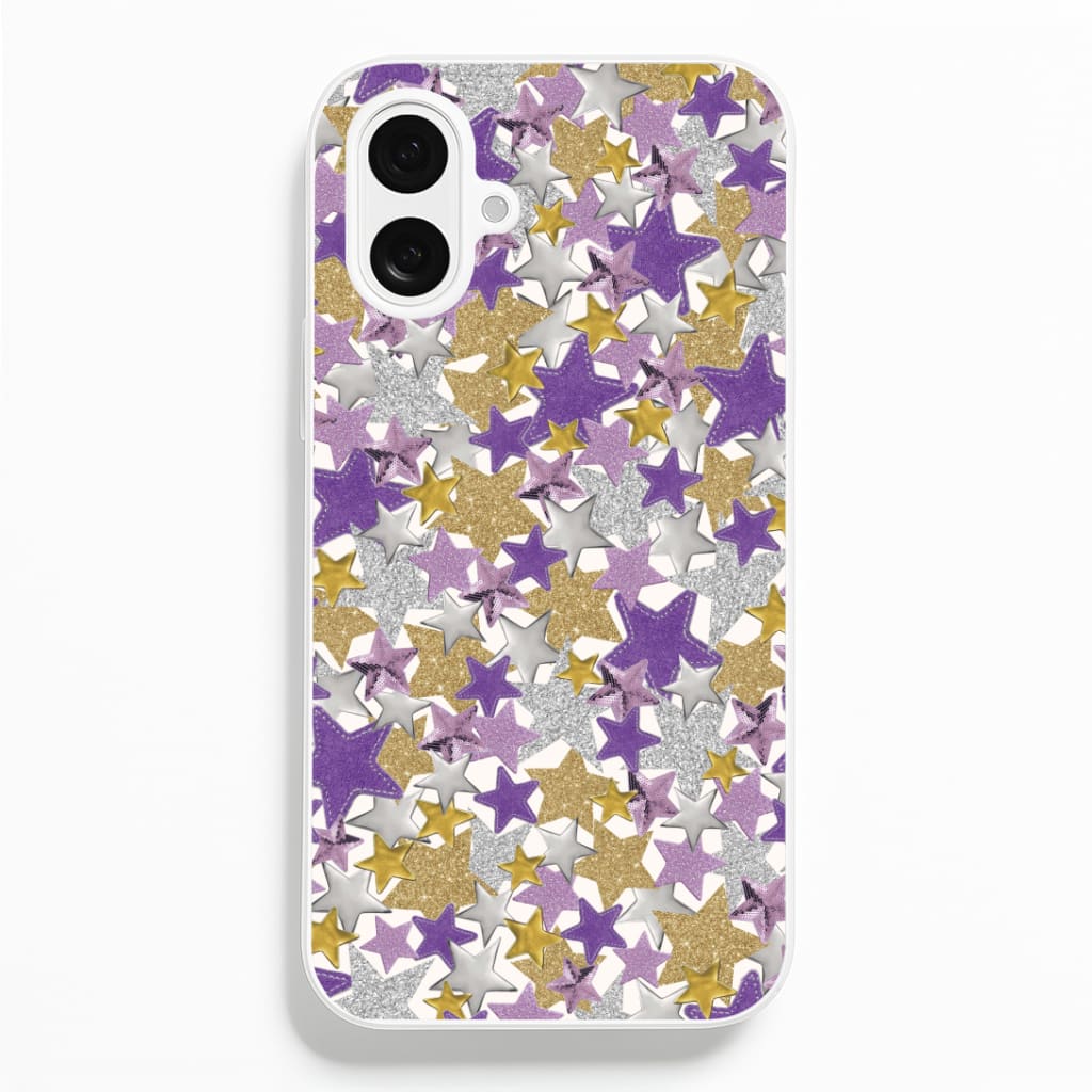 Mauve Stars Collage  iPhone 16 Case