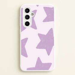 Lilac Stars Galaxy A54 Case