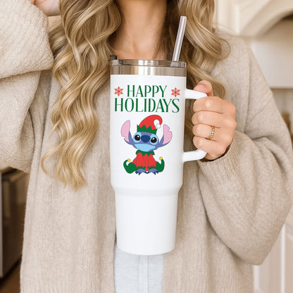 Cute Blue Alien Elf Tumbler