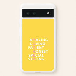 Mother Anagram Google Pixel 7a Case