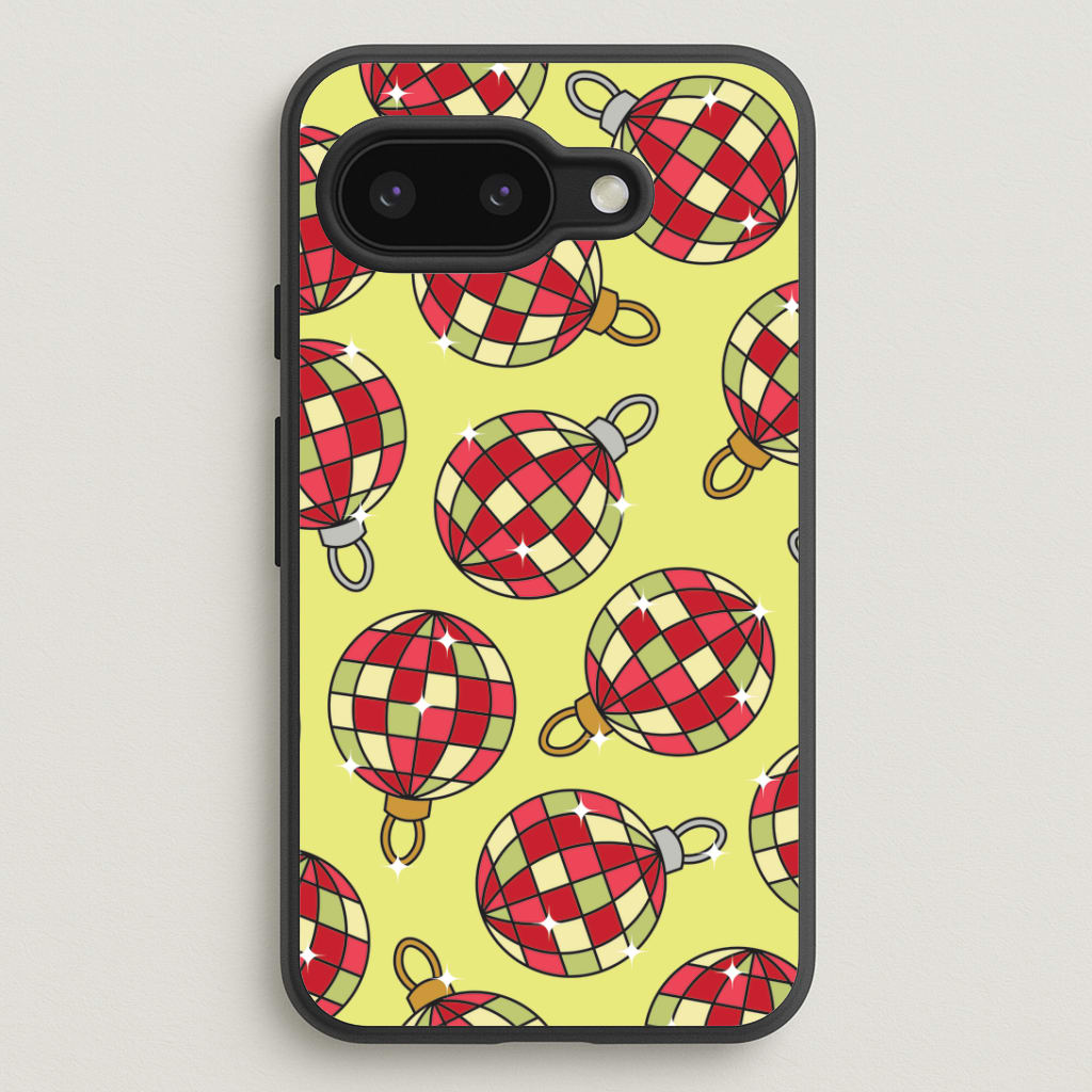 Disco Baubles Pattern Google Pixel 9a Case