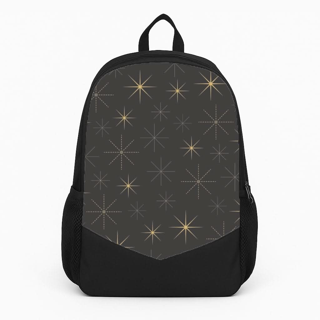 Christmas Gold Stars Pattern Backpack