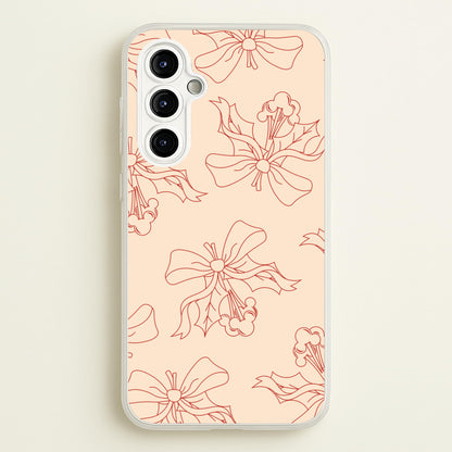 Cartoon Mouse Holly Pattern Galaxy A54 Case