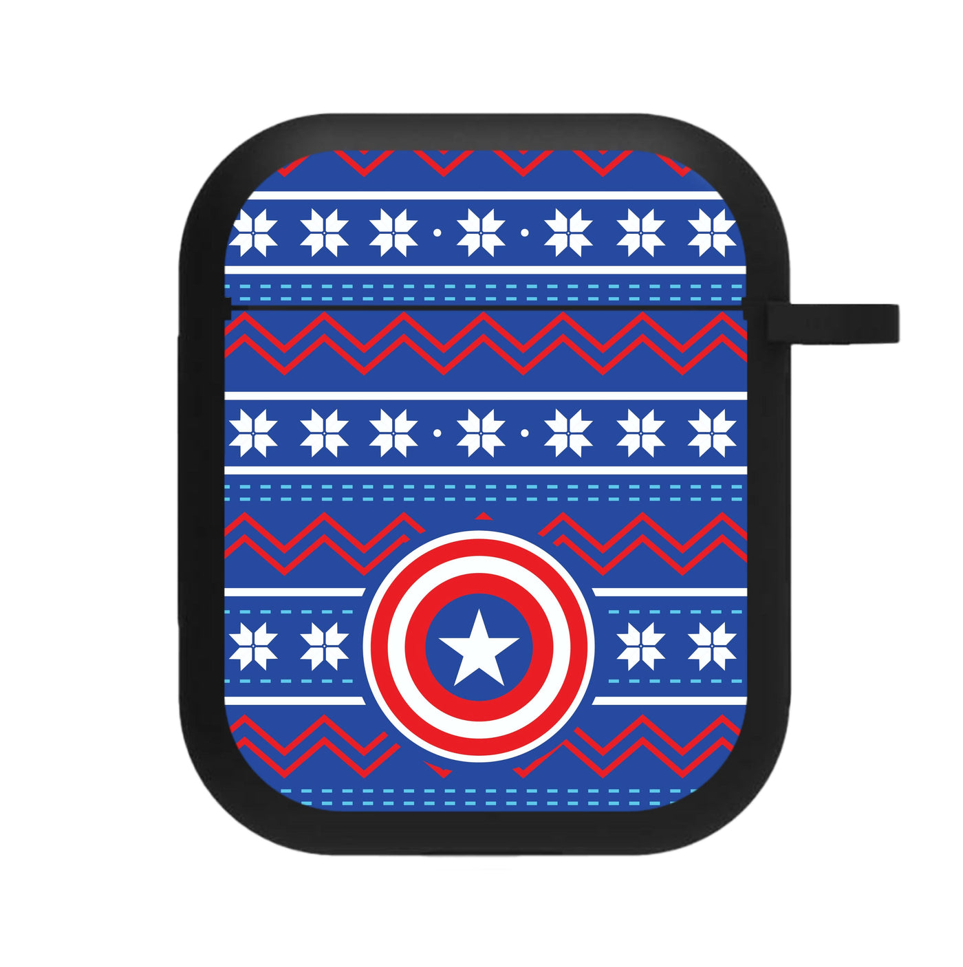 Captain Christmas Pattern AirPods Case