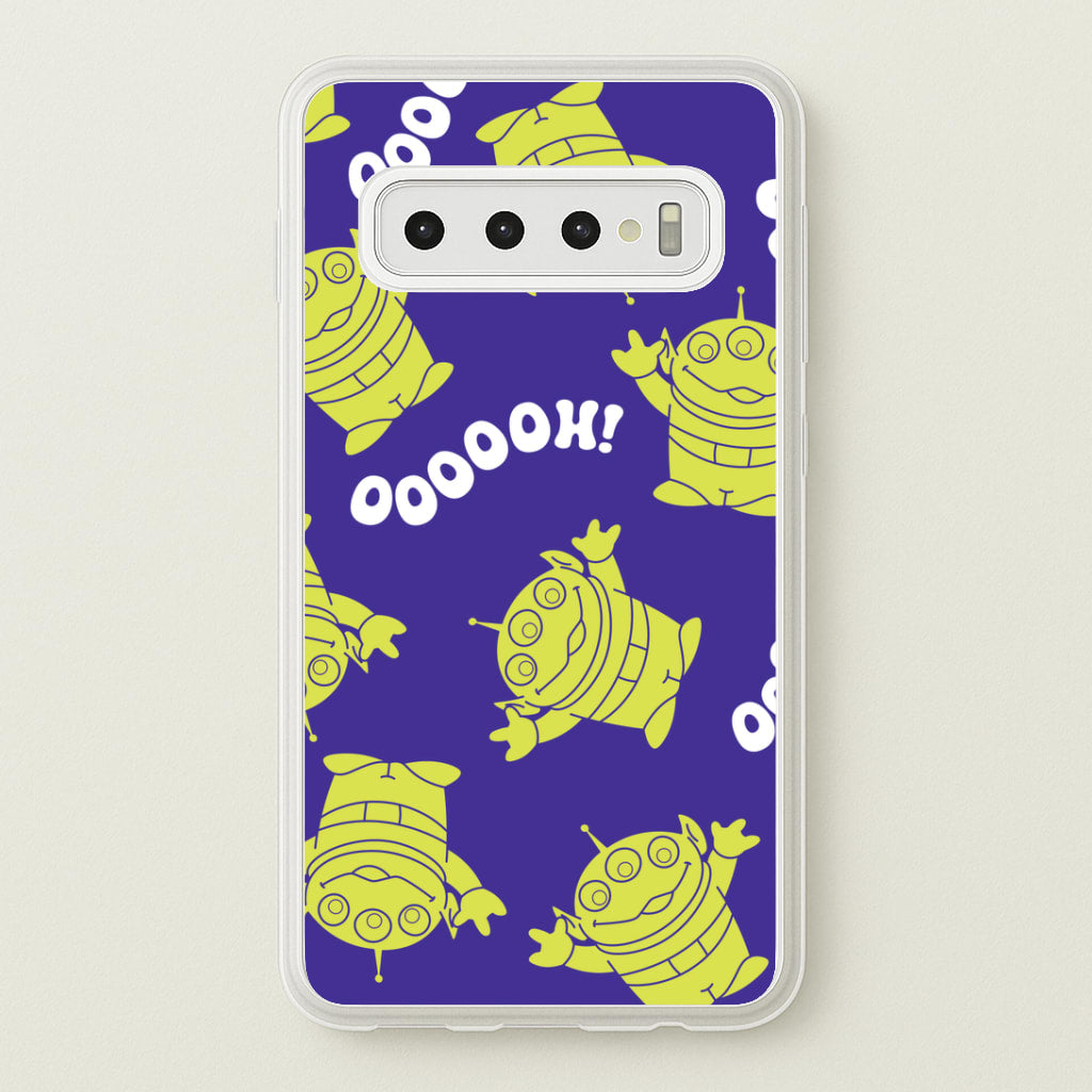 Toy Aliens Silhouette Pattern Galaxy S10 Case