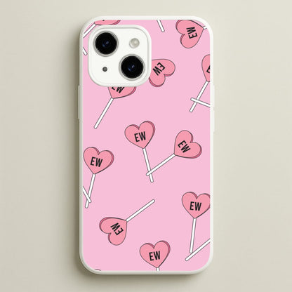 Ew Love Heart Lolipops Pattern iPhone 14 Plus Case