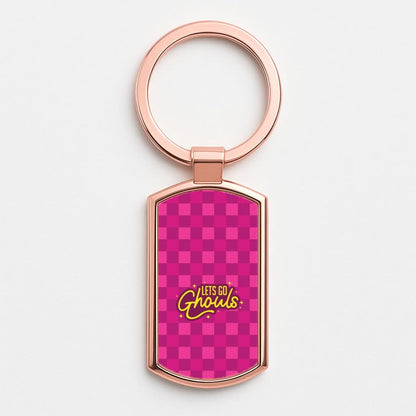 Let's Go Ghouls Rose Gold Keyring