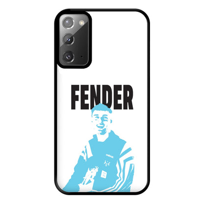 Fender Silhouette Blue Galaxy Note 20 Ultra Case