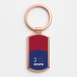 Verstappen Helmet 2026 Rose Gold Keyring