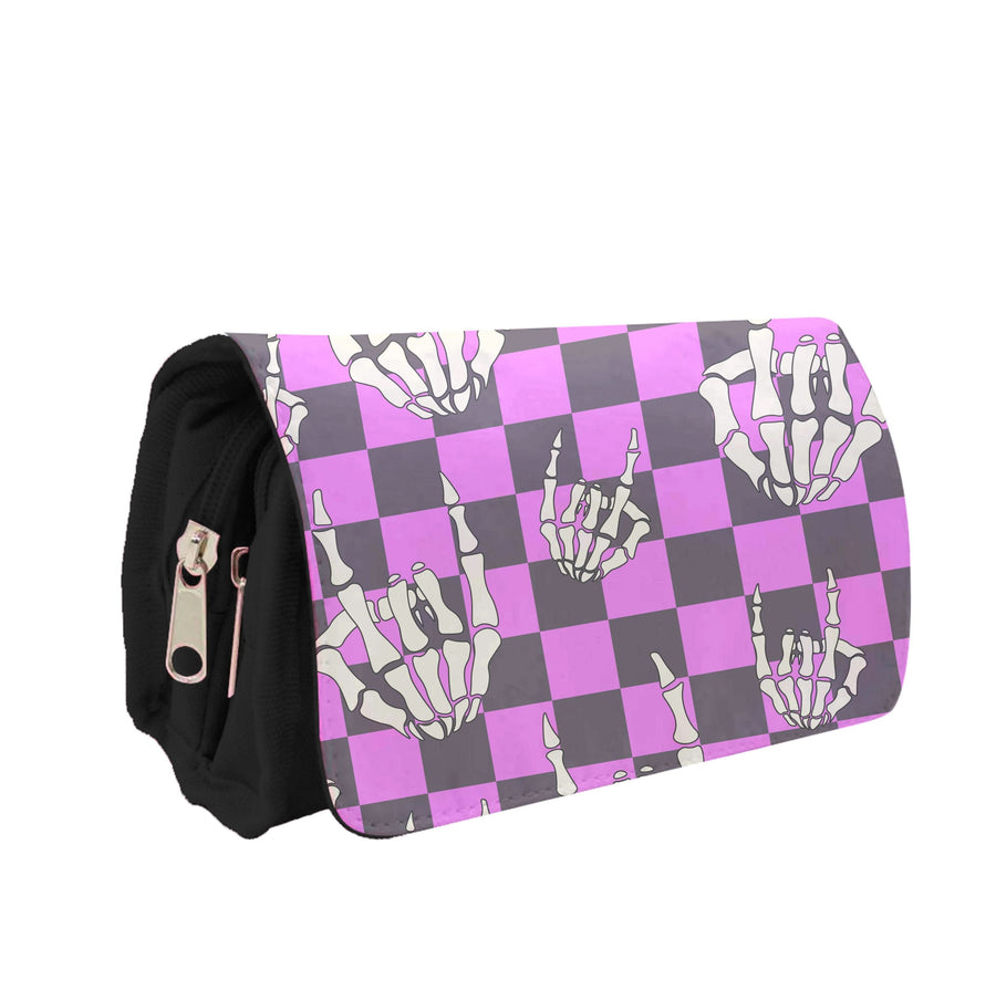 Rock On Skeleton Pencil Case