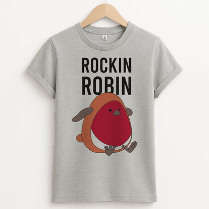 Rockin Robin Plush Unisex Grey T-Shirt