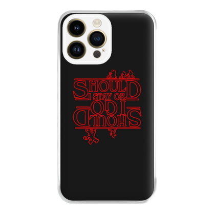 Should I Stay Or Should I Go Upside Down Phone Case