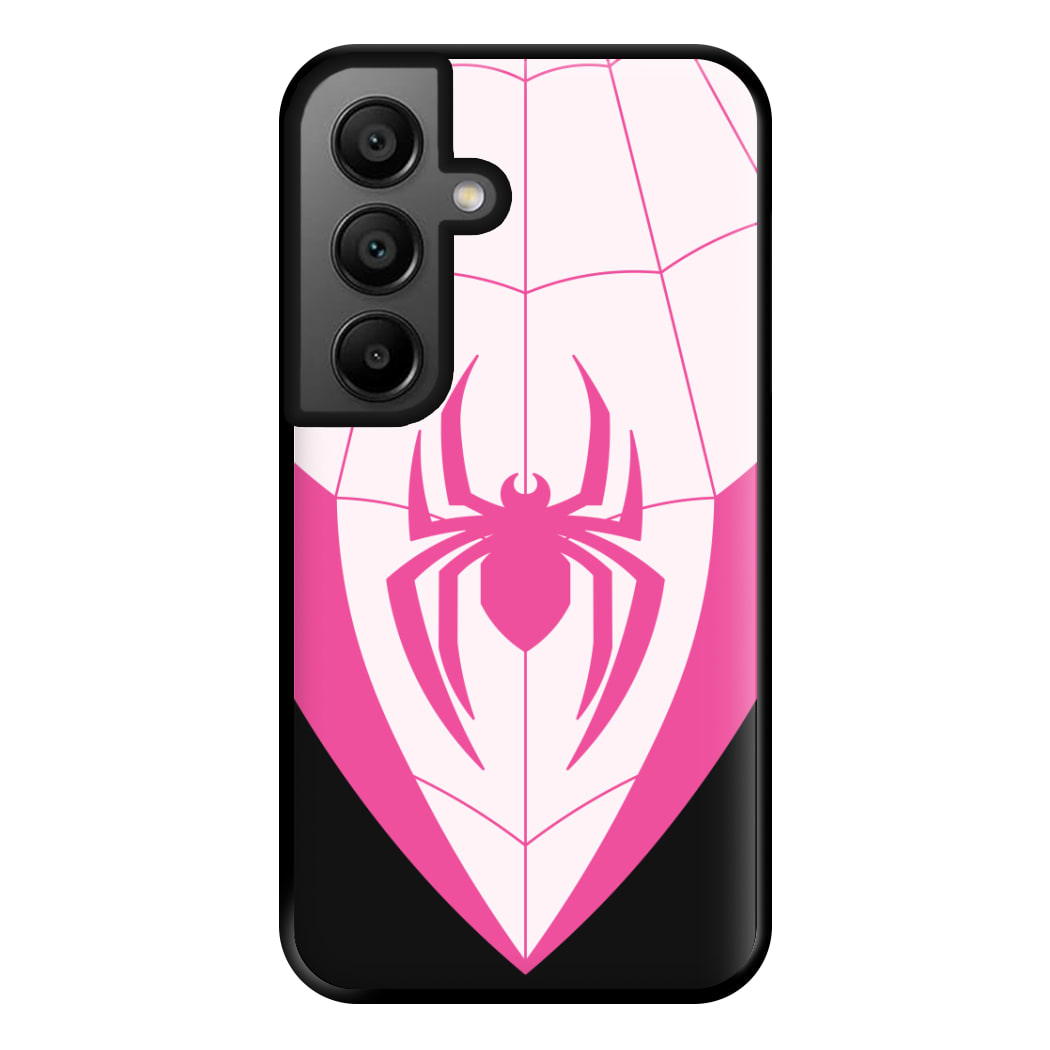 Pink And Black Spider Costume Galaxy A35 Case
