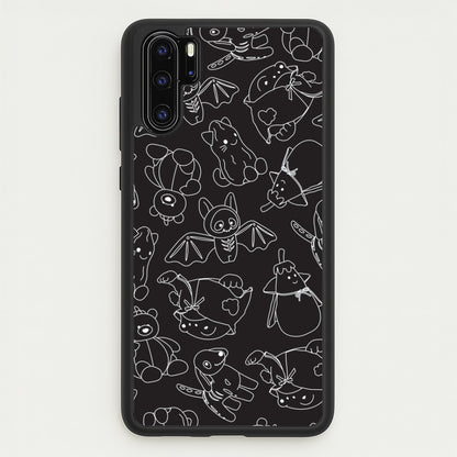 Halloween Plushies Pattern II - Halloween Huawei P30 Pro Case