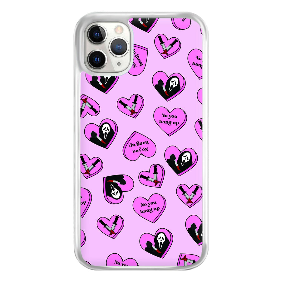 No You Hang Up Love Hearts Phone Case