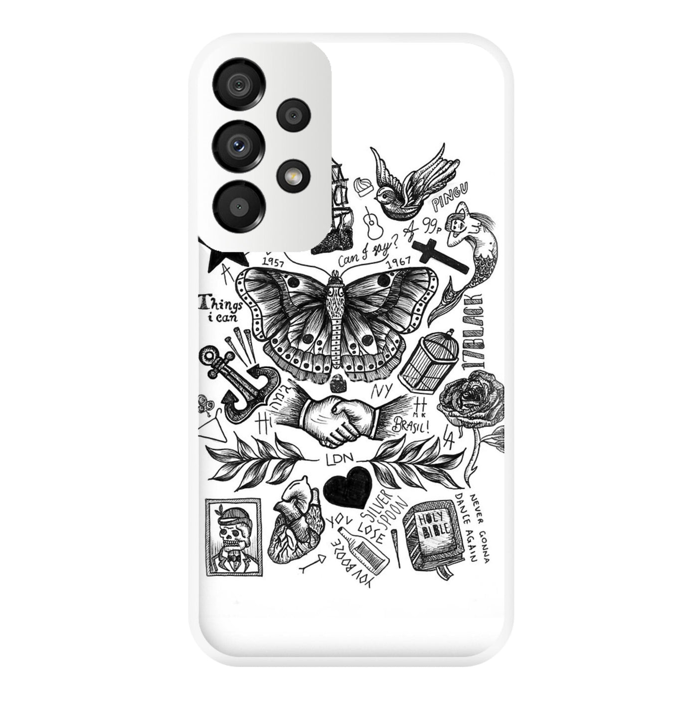 Harry Style's Tattoos Phone Case