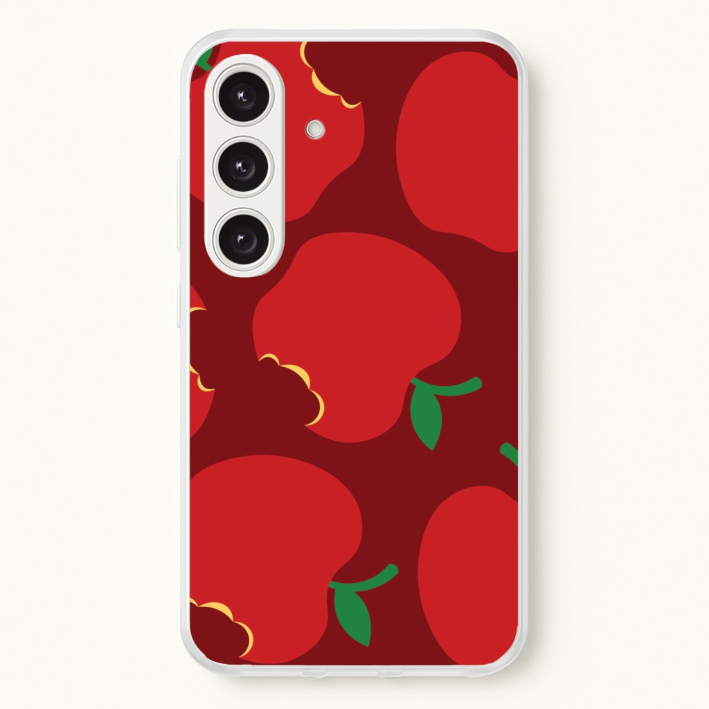 Teacher Apples Pattern Galaxy S24 Plus Case