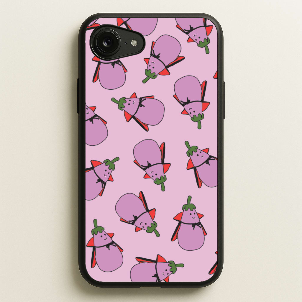 Vampire Vegetable Pattern - Halloween iPhone 16e Case
