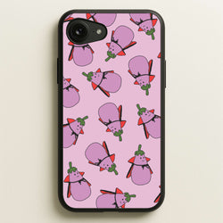 Vampire Vegetable Pattern - Halloween iPhone 16e Case