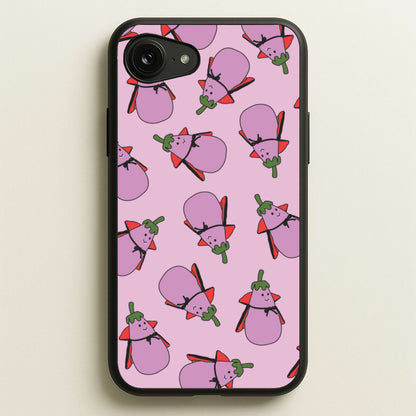 Vampire Vegetable Pattern - Halloween iPhone 16e Case