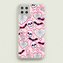 Cute Halloween Stickers Pattern Galaxy A12 Case