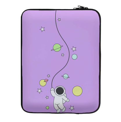 Cute Hanging Astronaut Laptop Sleeve