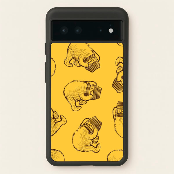 Winnie Honey Pot Pattern Google Pixel 6 Case