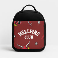 Hellfire Club Icons Collage Red Lunchbox