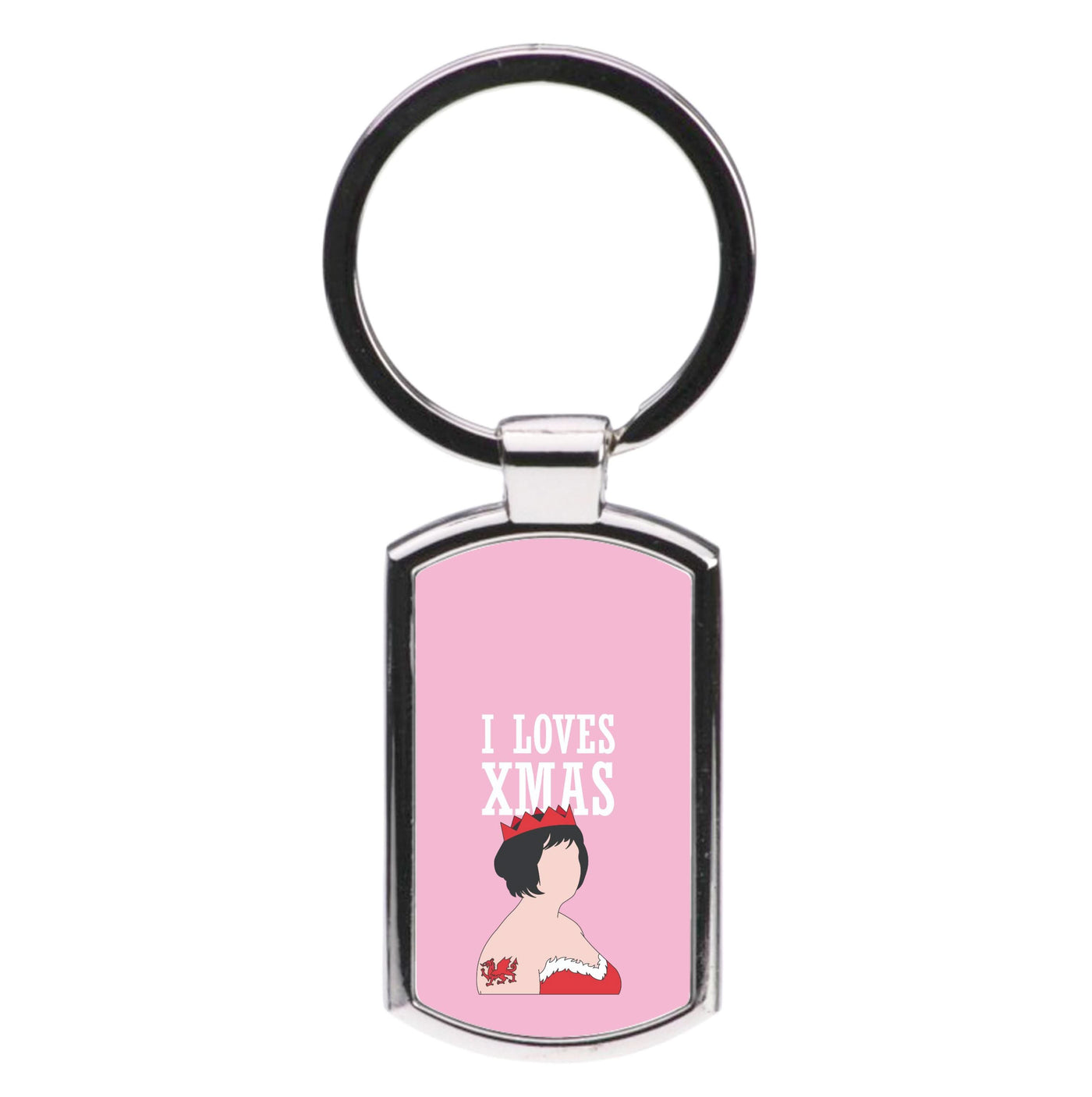 I Love Xmas Luxury Keyring