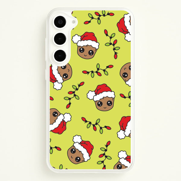 Christmas Tree Hero Pattern Galaxy S23 Plus Case